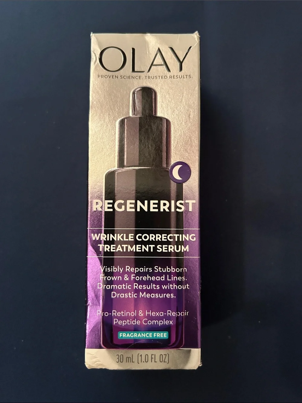 OLAY Regenerist Wrinkle Correcting Treatment Serum - Purple and Gold
